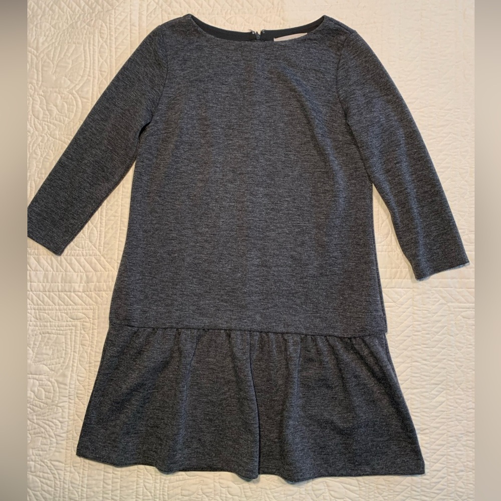 LOFT Charcoal Three Quarter Length Dress